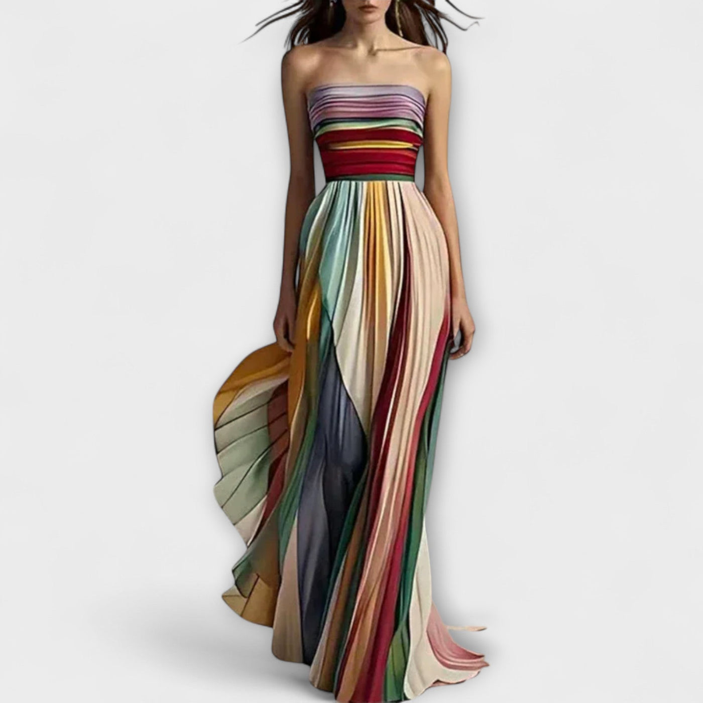 Federica – Vestido Maxi Plisado