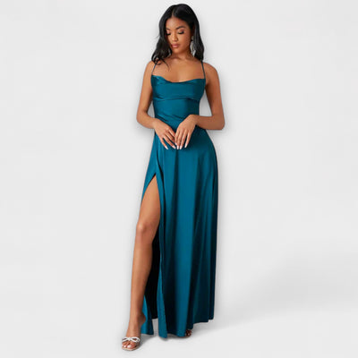 Nora – Vestido de Noche de Satén