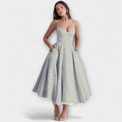 Elisa – Vestido Midi con Flores