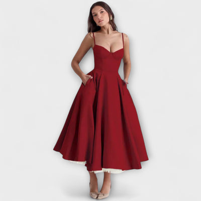 Elisa – Vestido Midi con Flores