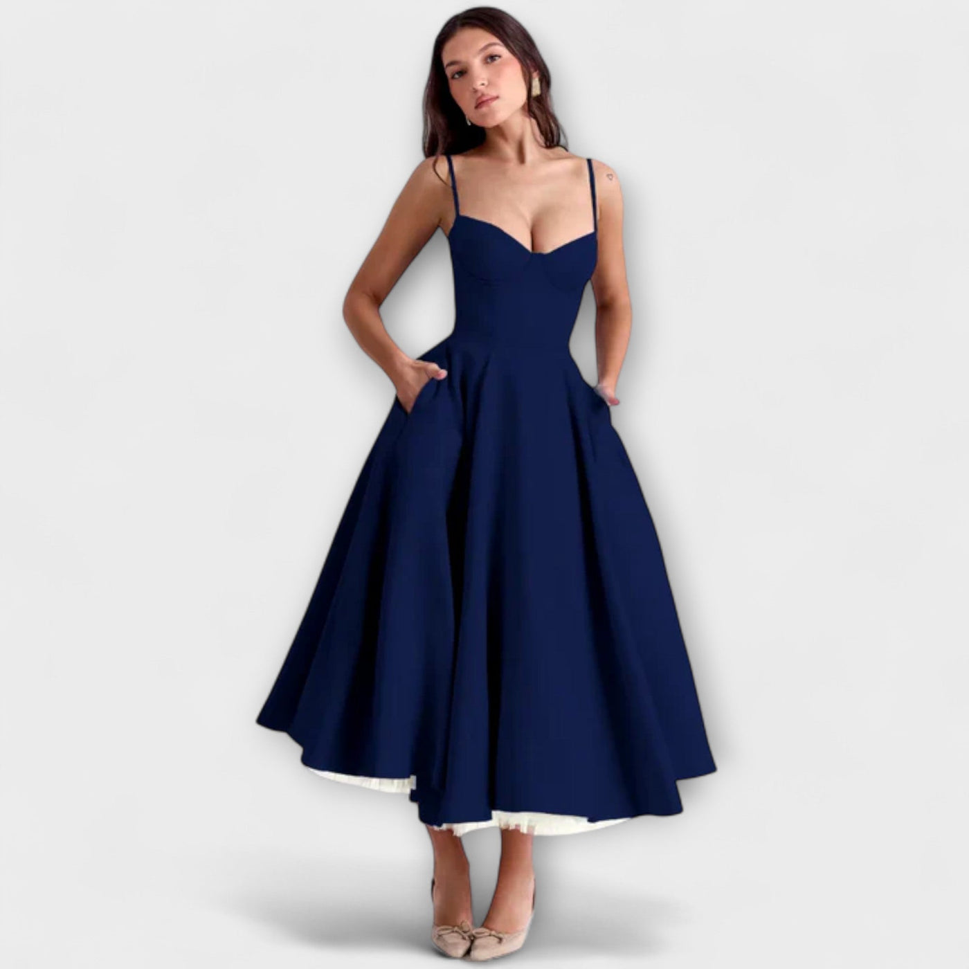 Elisa – Vestido Midi con Flores