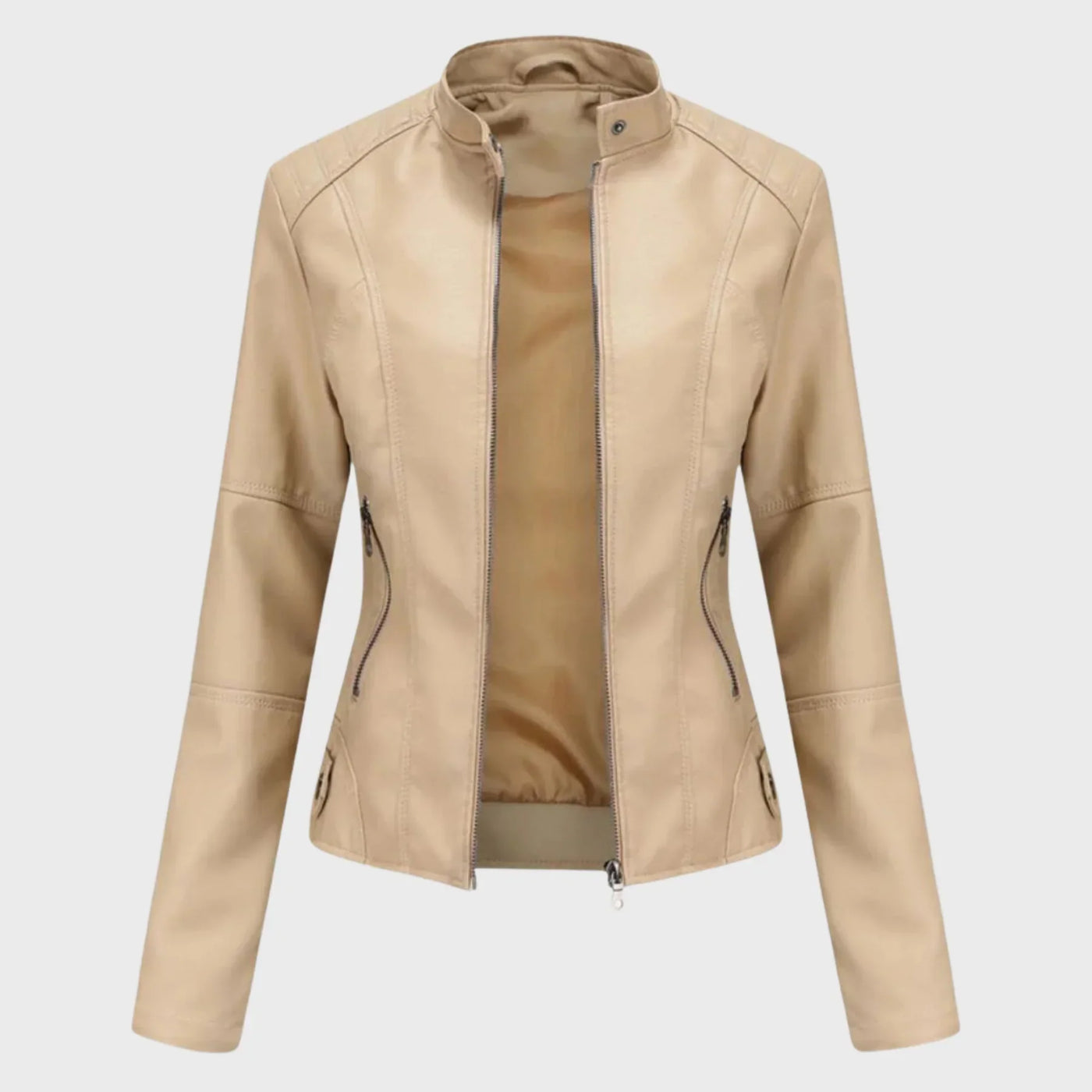 Romina | Chaqueta de Cuero Casual