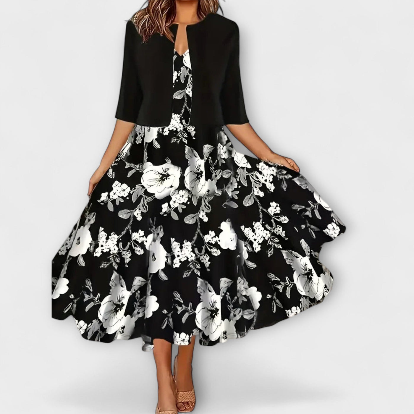 Aurora – Vestido de verano con blazer