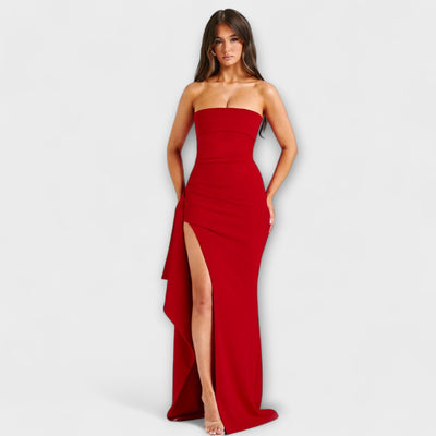 Emilia – Vestido Maxí Sin Hombros