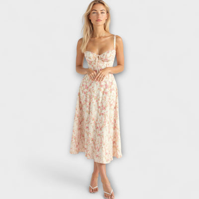 Sofia – Vestido Midi con Corsé